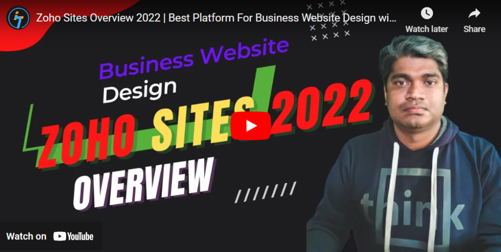 Zoho Sites Overview 2022 - Best Platform For Business Website Design with SEO & Zoho Integration
