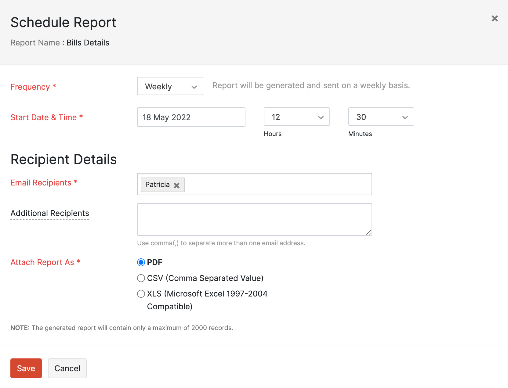 Managing Reports