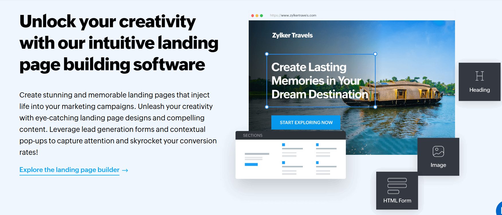 Zoho LandingPage