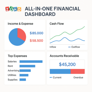 zoho All-in-One Financial Dashboard image
