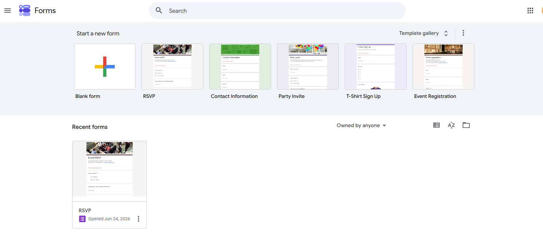 Google Forms